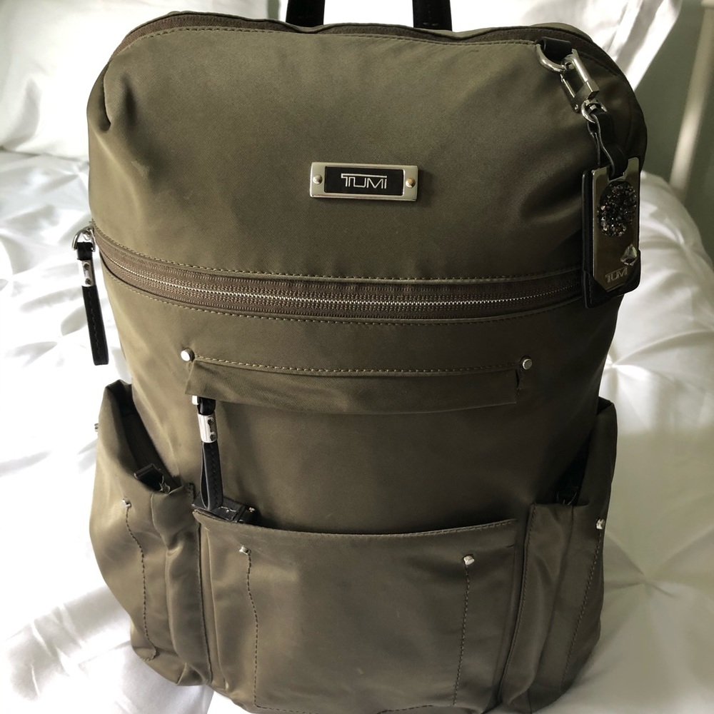Tumi Calais Voyageur mink backpack